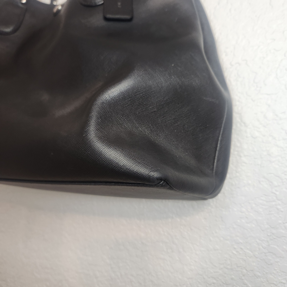 Coach Peyton Saffiano black handbag purse - Picture 4 of 16